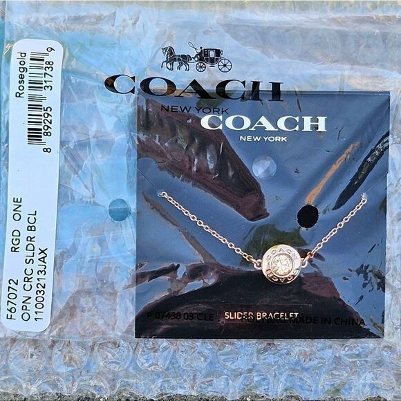 Coach Rose Gold slider bracelet New msrp $78 - Picture 14 of 16